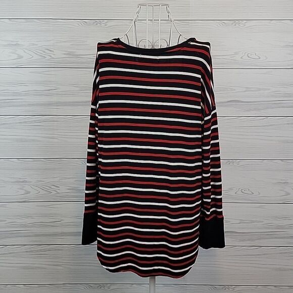 Liz Claiborne weekend striped tunic top Size L - Picture 7 of 12